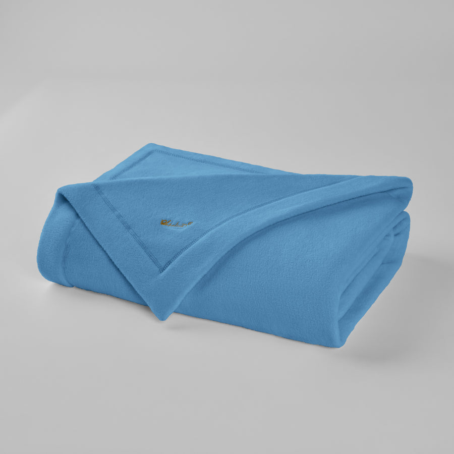 Sobellux Hotel Ultra Soft Fleece Blanket | Ice Blue